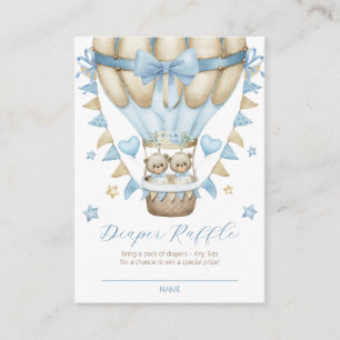 Carte D'accompagnement Tirage au sort de couches pour jumeaux garçons Nou