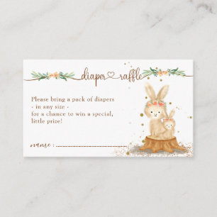 Carte D'accompagnement Tirage au sort de couches pour nouvelle maman Baby