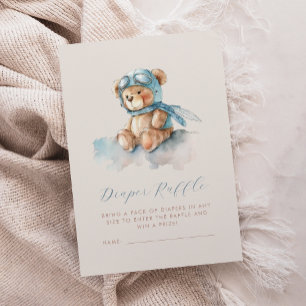 Carte D'accompagnement Tirage au sort de couches pour ours en peluche avi