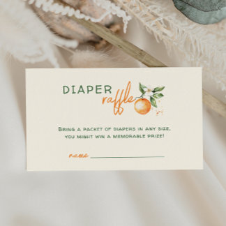 Carte D'accompagnement Tirage au sort des couches pour bébé Little Cutie 