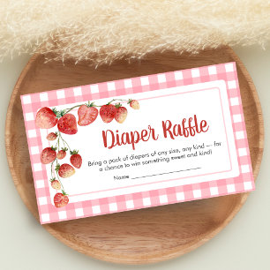 Carte D'accompagnement Tirage au sort des couches pour la Baby Shower aux