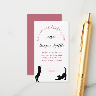 Carte D'accompagnement Tirage au sort des couches pour la Baby Shower de