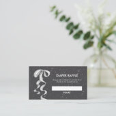 Carte D'accompagnement Tirage au sort des couches Silver Bow Winter Snow (Debout devant)