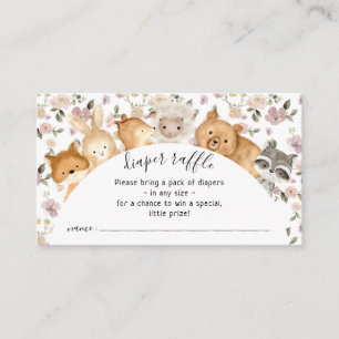 Carte D'accompagnement Tirage de couche Animaux bébé Fleurs botaniques Fo