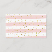 Carte D'accompagnement Tirage de couche bébé Citrouille Rose et Blanc Rus (Dos)