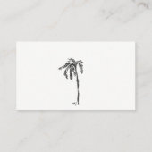 Carte D'accompagnement Tirage de couche bébé croquis de palmier côtier (Dos)