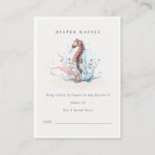 Carte D'accompagnement Tirage de couche bébé Hippocampe sous-marin Shower (Devant)