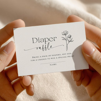 Carte D'accompagnement Tirage de couche bébé minimaliste en ligne pour Ba