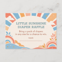 Tirage de couche Bébé Shower Rétro Soleil