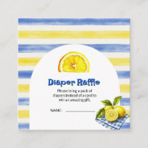 Tirage de couche bleu jaune rayé aquarelle Lemon