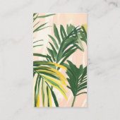 Carte D'accompagnement Tirage de couche Boho Green Tropical Palm Baby Sho (Dos)