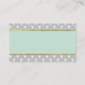 Carte D'accompagnement Tirage de couche, Cerf des bois, Menthe, Gris, Or (Dos)