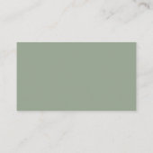 Carte D'accompagnement Tirage de couche Daisy Sage Vert (Dos)