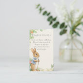 Carte D'accompagnement Tirage de couche de jardin de bébé Pierre Lapin (Debout devant)