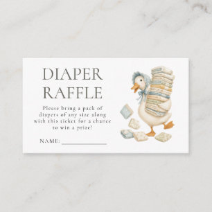 Carte D'accompagnement Tirage de couche Fun Silly Goose Baby Shower