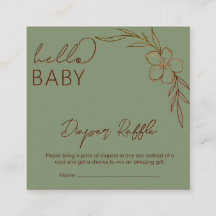 Tirage de couche Modern Floral Sage Vert Hello Béb