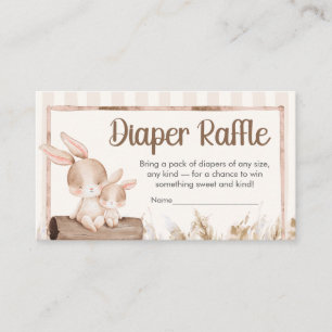 Carte D'accompagnement Tirage de couche pour Baby Shower Petit Lapin