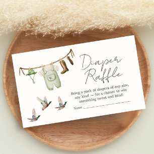 Carte D'accompagnement Tirage de couche pour Baby Shower sur le thème de