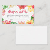 Carte D'accompagnement Tirage de couche pour bébé Aloha (Devant / Derrière)