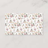 Carte D'accompagnement Tirage de couche pour bébé Animaux de la forêt de (Dos)