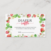 Carte D'accompagnement Tirage de couche pour bébé fraise (Devant)