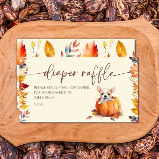 Carte D'accompagnement Tirage de couche pour bébé Little Pumpkin Puppy Ba