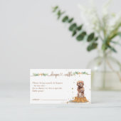 Carte D'accompagnement Tirage de couche pour chiot Cavapoo Baby Shower (Debout devant)