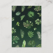 Carte D'accompagnement Tirage de couche pour un safari dans la jungle tro (Dos)