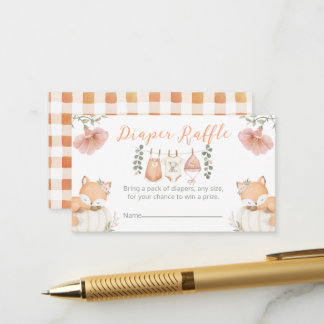 Carte D'accompagnement Tirage de couche Renard Coup de foudre Automne Cor