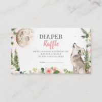Tirage de couche rose floral forêt lunaire loup
