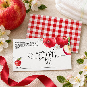 Carte D'accompagnement Tirage de Couches Apple of My Eye Baby Shower
