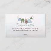 Carte D'accompagnement Tirage de couches bébé bohème vêtements aquarelle (Devant)