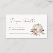 Carte D'accompagnement Tirage de Couches Bébé Citrouille Rose Automne Sho (Devant)