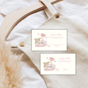 Carte D'accompagnement Tirage de couches Jouets Ours en fraise Baby Showe