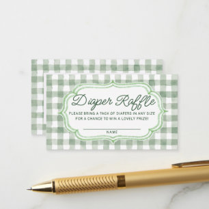 Carte D'accompagnement Tirage de Couches Localement Cultivé Baby Shower A