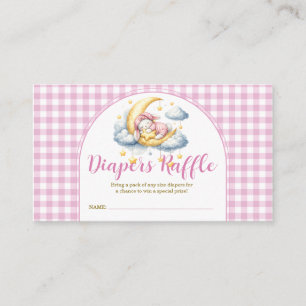 Carte D'accompagnement Tirage de couches pour bébé garçon fille rose lapi