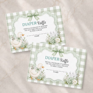 Carte D'accompagnement Tirage de Couches Silly Goose Baby Shower Neutre