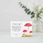Carte D'accompagnement Toadstools Champignons Chevalier Baby shower de ro (Debout devant)