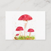 Carte D'accompagnement Toadstools Champignons Chevalier Baby shower de ro (Dos)