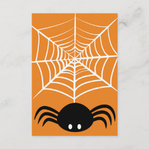 Carte D'accompagnement Toile d'araignée Halloween