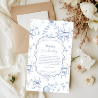 Toile De Jouy Bear Baby shower Livres pour bébé