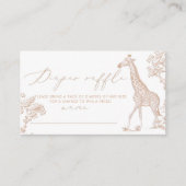 Carte D'accompagnement Toile Diaper billet boho Safari (Devant)