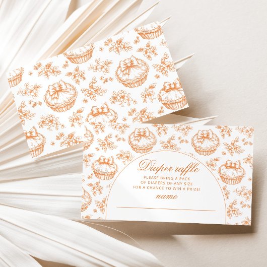 Carte D'accompagnement Toile Little Cutie Pie Diaper Arche de tombole