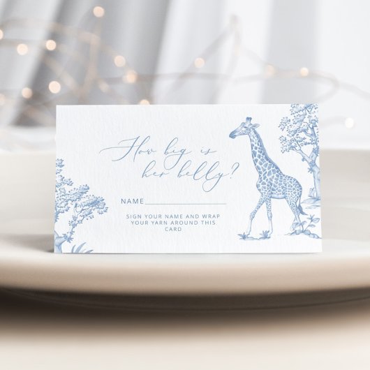 Carte D'accompagnement Toilée de jouy Safari Quelle taille est maman vent