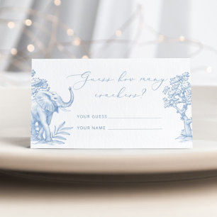 Carte D'accompagnement Tolie de jouy Safari Combien de crackers