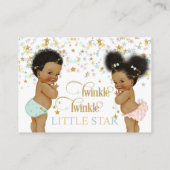 Carte D'accompagnement Tombe du petit étoile Tombola de couche Afro-Améri (Dos)