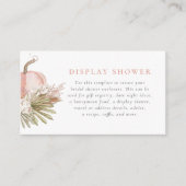 Carte D'accompagnement Tomber dans l'amour Boho Pampas & Fête des mariées (Devant)