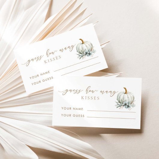 Carte D'accompagnement Tomber Dans L'Amour Devinez Combien De Baisers Jeu