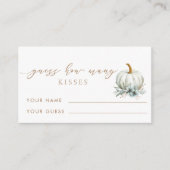 Carte D'accompagnement Tomber Dans L'Amour Devinez Combien De Baisers Jeu (Devant)