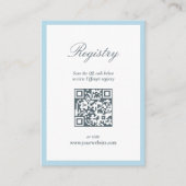 Carte D'accompagnement Tomber dans Love Blue Citrouille Fête des mariées  (Devant)